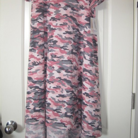 Lularoe Pink Camo Carly Dress - Picture 6 of 6